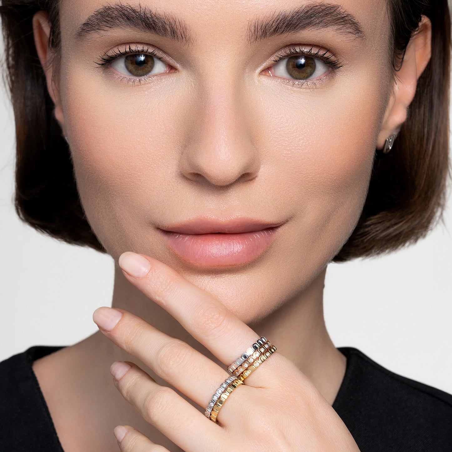 The Elevi Eternity Stack Ring